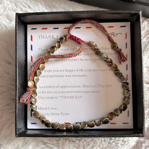 Duvely copper bead friendship bracelet!! - Picture 1 of 6
